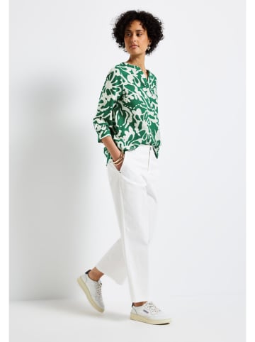 Street One Blouse groen/wit