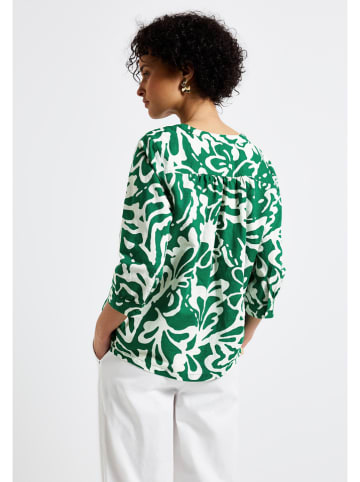 Street One Blouse groen/wit