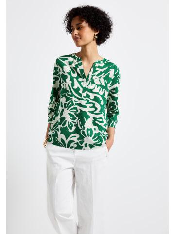 Street One Blouse groen/wit