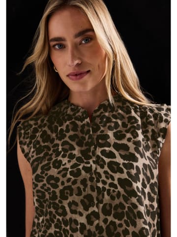 Street One Bluse in Beige/ Schwarz