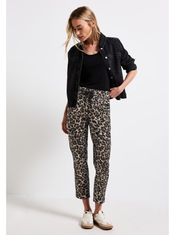 Street One Broek beige/zwart