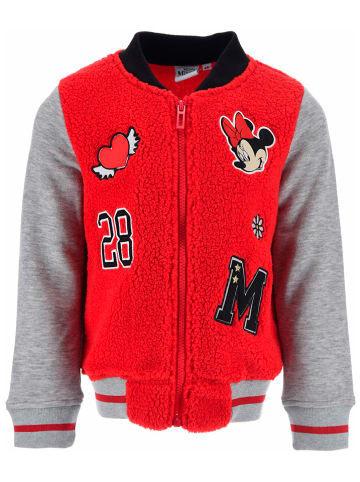 Disney Minnie Mouse Fleece vest "Minnie" rood/grijs