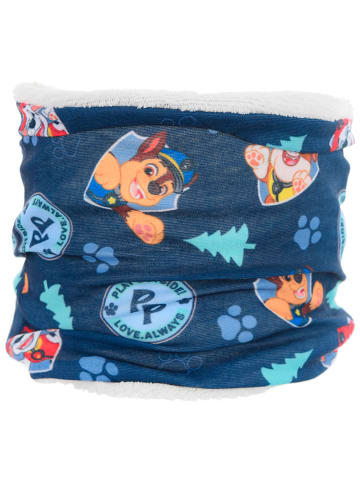  Build Your Brand Kids Loop-Schal "Paw Patrol" in Blau/ Weiß - (L)58 x (B)26 cm