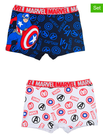 Avengers 2er-Set: Boxershorts "Avengers Classic" in Dunkelblau/ Hellgrau