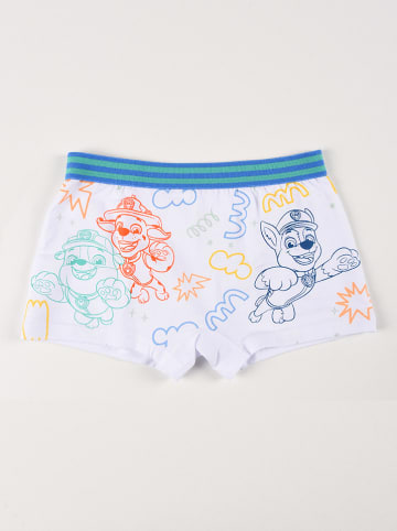 Disney Paw Patrol 2er-Set: Boxershorts "Paw Patrol" in Weiß/ Orange