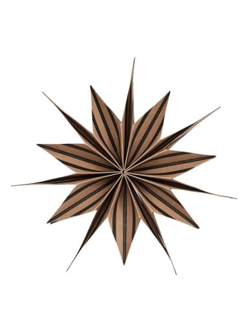 OYOY living design Gwiazda świąteczna "Toppu" w kolorze jasnobrązowym