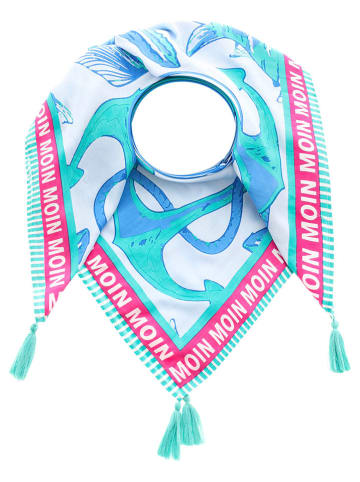 Zwillingsherz Viereck "Ocean" in Bunt - (L)130 x (B)130 cm