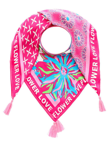 Zwillingsherz Viereck "Flower Love" in Bunt - (L)130 x (B)130 cm