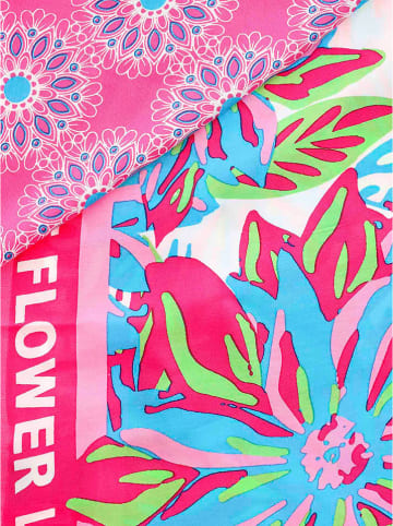 Zwillingsherz Viereck "Flower Love" in Bunt - (L)130 x (B)130 cm