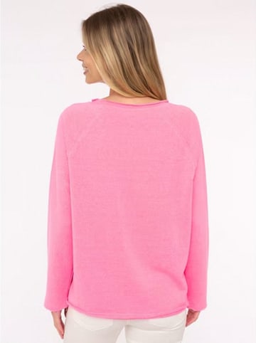 Zwillingsherz Longsleeve "Strandglück 2014" in Pink/ Orange