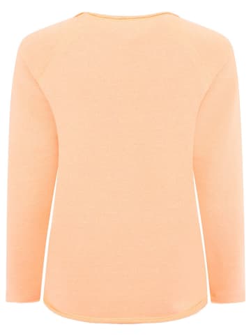 Zwillingsherz Longsleeve "Happy" in Orange/ Bunt