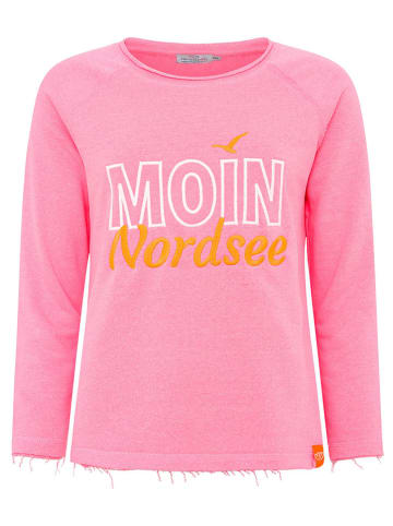 Zwillingsherz Longsleeve "Moin Nordsee" in Pink