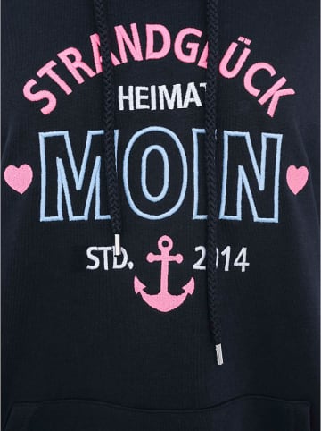 Zwillingsherz Sweatkleid "Strandglück" in Dunkelblau