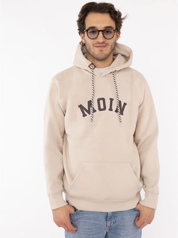 Zwillingsherz Hoodie "MOIN Classic" in Beige