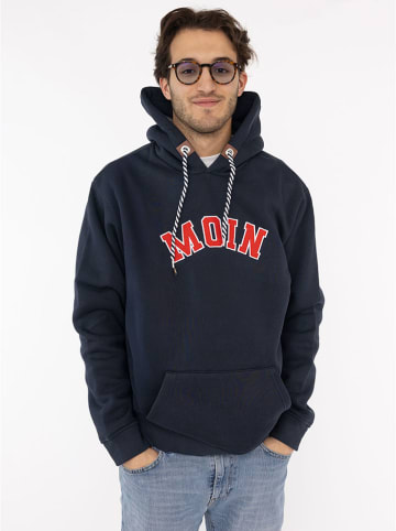 Zwillingsherz Hoodie "MOIN Classic" in Dunkelblau
