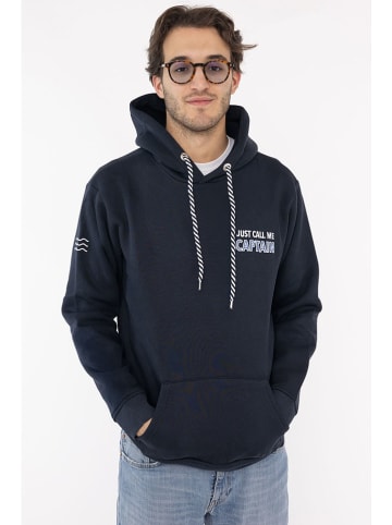 Zwillingsherz Hoodie "Call Me Captain" in Dunkelblau