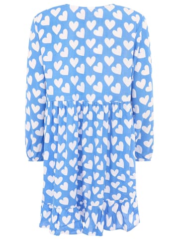 Zwillingsherz Jurk "Herz Classic" lichtblauw/wit