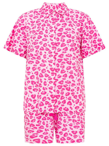 Zwillingsherz 2tlg. Outfit "Leo Love" in Pink/ Weiß