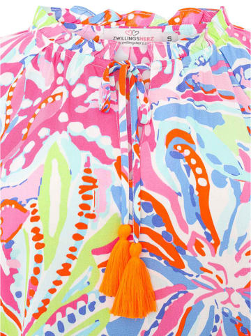 Zwillingsherz Bluse "Happy Flower" in Bunt
