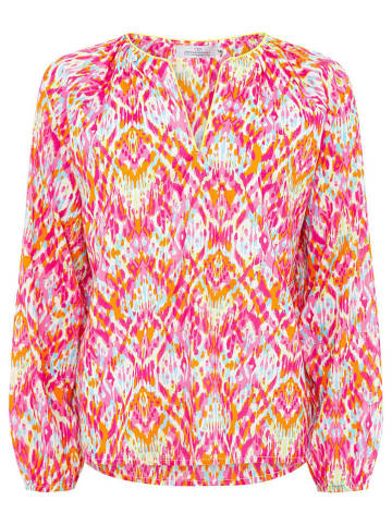 Zwillingsherz Bluse "Ethno Print" in Pink/ Orange