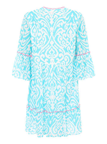 Zwillingsherz Kleid "Ornamente" in Türkis