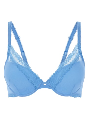 Simone Perele Biustonosz push-up "Confiance" w kolorze błękitnym