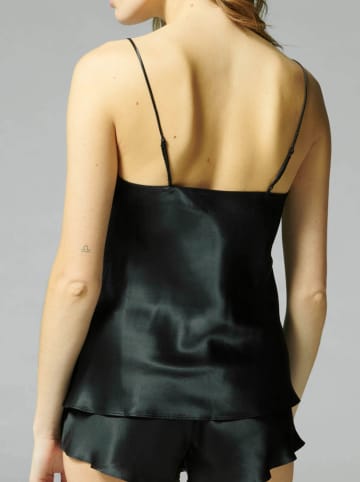 Simone Perele Seiden-Pyjama-Top "Dream" in Schwarz