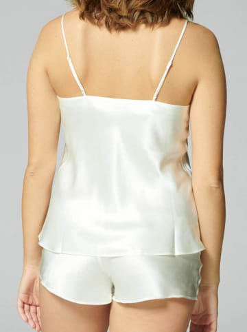 Simone Perele Seiden-Pyjama-Top "Dream" in Weiß