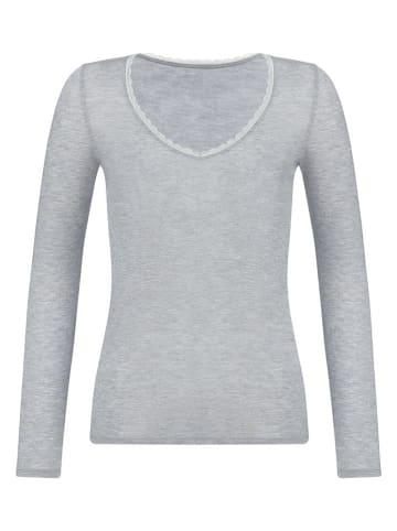 Simone Perele Longsleeve "Cocooning" in Hellgrau
