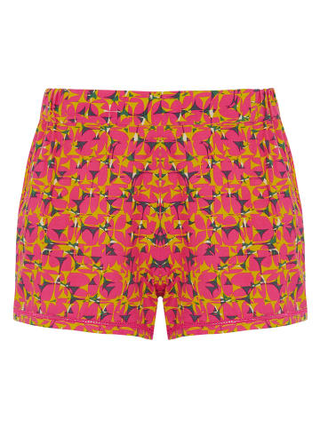Simone Perele Pyjama-Shorts "Songe" in Pink/ Gelb