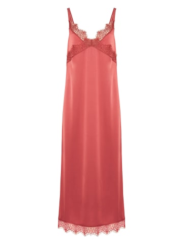 Simone Perele Negligé "Satin Secrets" koraalrood