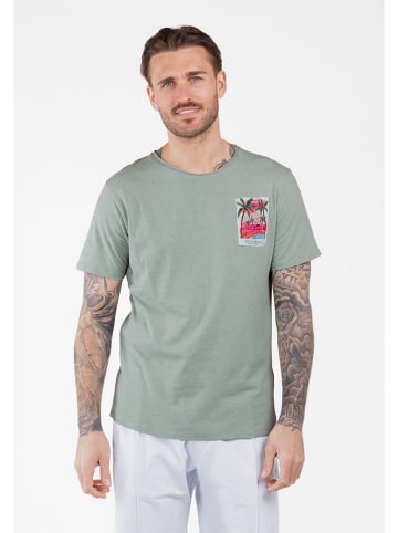 KEY LARGO Shirt "Vibes" in Grün