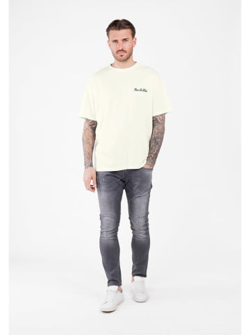 KEY LARGO Shirt "Vive La Vida" in Creme