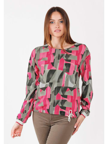 KEY LARGO Bluse "Illustration" in Bunt