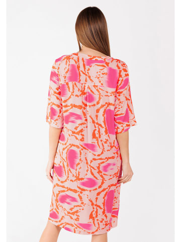 KEY LARGO Kleid "Essence" in Creme/ Orange/ Pink