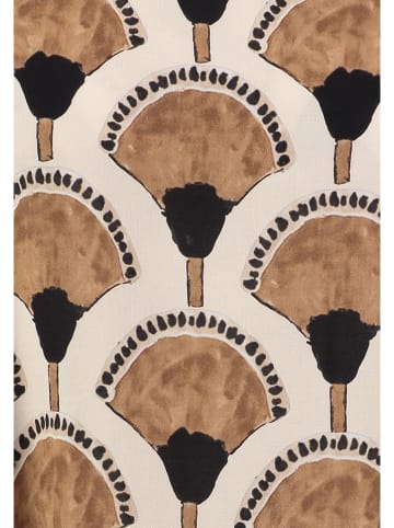 KEY LARGO Kleid "Leaf" in Beige/ Hellbraun/ Schwarz