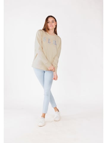 KEY LARGO Sweatshirt "Soleil" in Beige