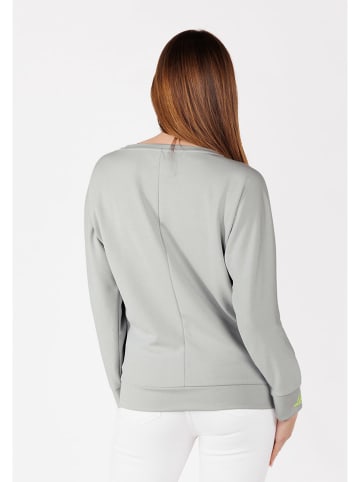 KEY LARGO Sweatshirt "Leopard" in Grau