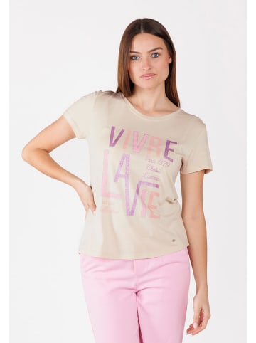 KEY LARGO Shirt "La Vie" in Beige