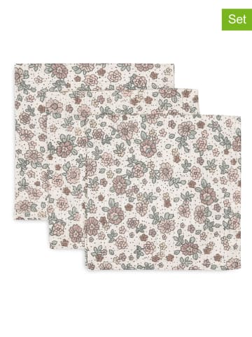 Jollein Chustki (3 szt.) w kolorze beżowo-kremowym do odbijania - 31 x 31 cm