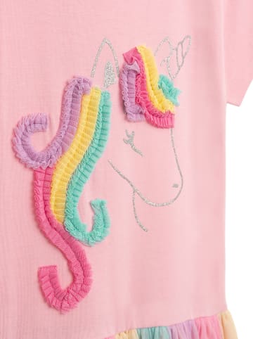 Danamade Kleid "Dmalva" in Rosa/ Mint/ Gelb