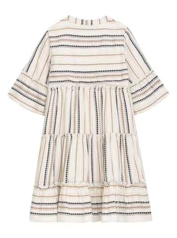 Danamade Kleid "Dkahula" in Creme/ Beige/ Schwarz