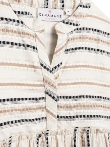 Danamade Kleid "Dkahula" in Creme/ Beige/ Schwarz