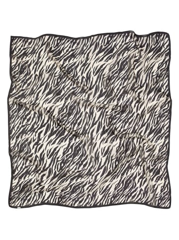 Becksöndergaard Seiden-Tuch "Zerona" in Creme/ Schwarz - (L)100 x (B)100 cm