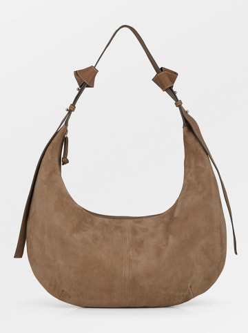 Becksöndergaard Leder-Schultertasche "Lona" in Hellbraun - (B)30 x (H)24 cm