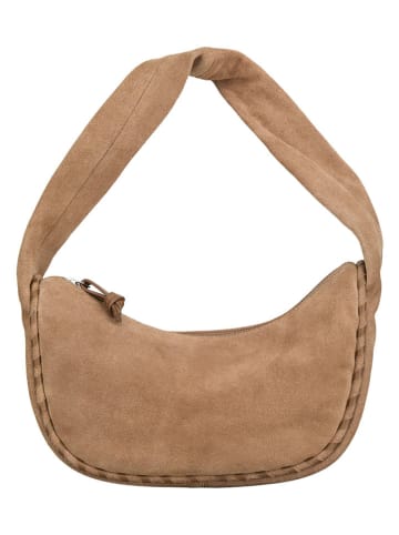 Becksöndergaard Leder-Schultertasche "Veg Talia" in Hellbraun - (B)28 x (H)16 cm