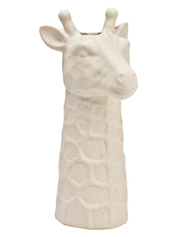 G. Wurm Vase "Giraffe" in Creme - (B)14 x (H)26 x (T)12 cm
