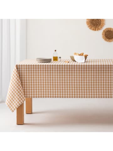 GAMUSI Tischdecke "Vichy" in Beige