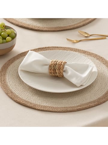 GAMUSI 2er-Set: Tischsets "Mireya" in Creme