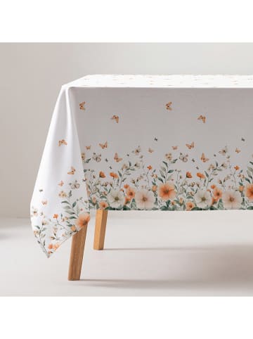 GAMUSI Tischdecke "Lavina" in Orange/ Grün